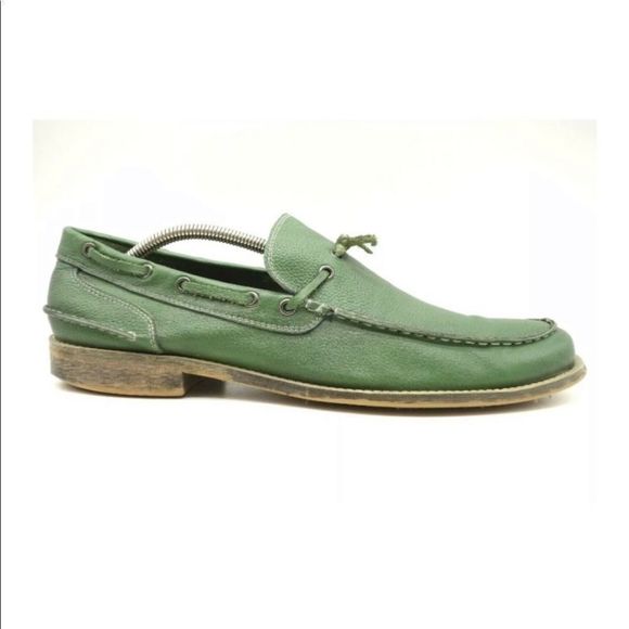 Kenneth Cole Reaction Men’s Green Loafers Slip On Top Sider Boat Deck Sz 11.5 - Picture 2 of 14
